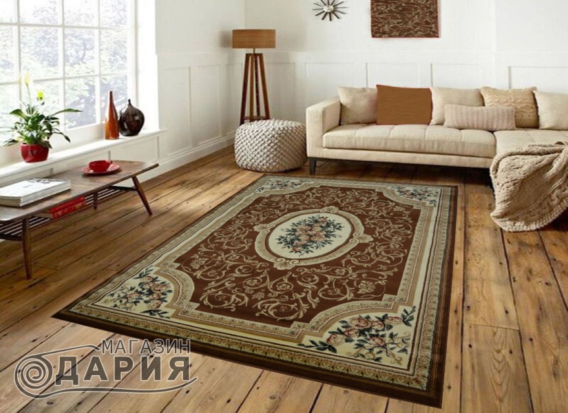 Тъкан персийски килим Blue stones 5261_brown